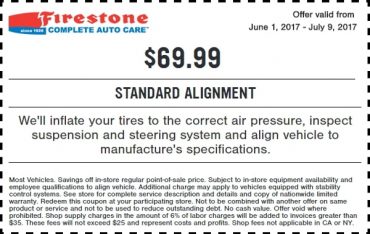 Firestone Wheel Alignment Coupon